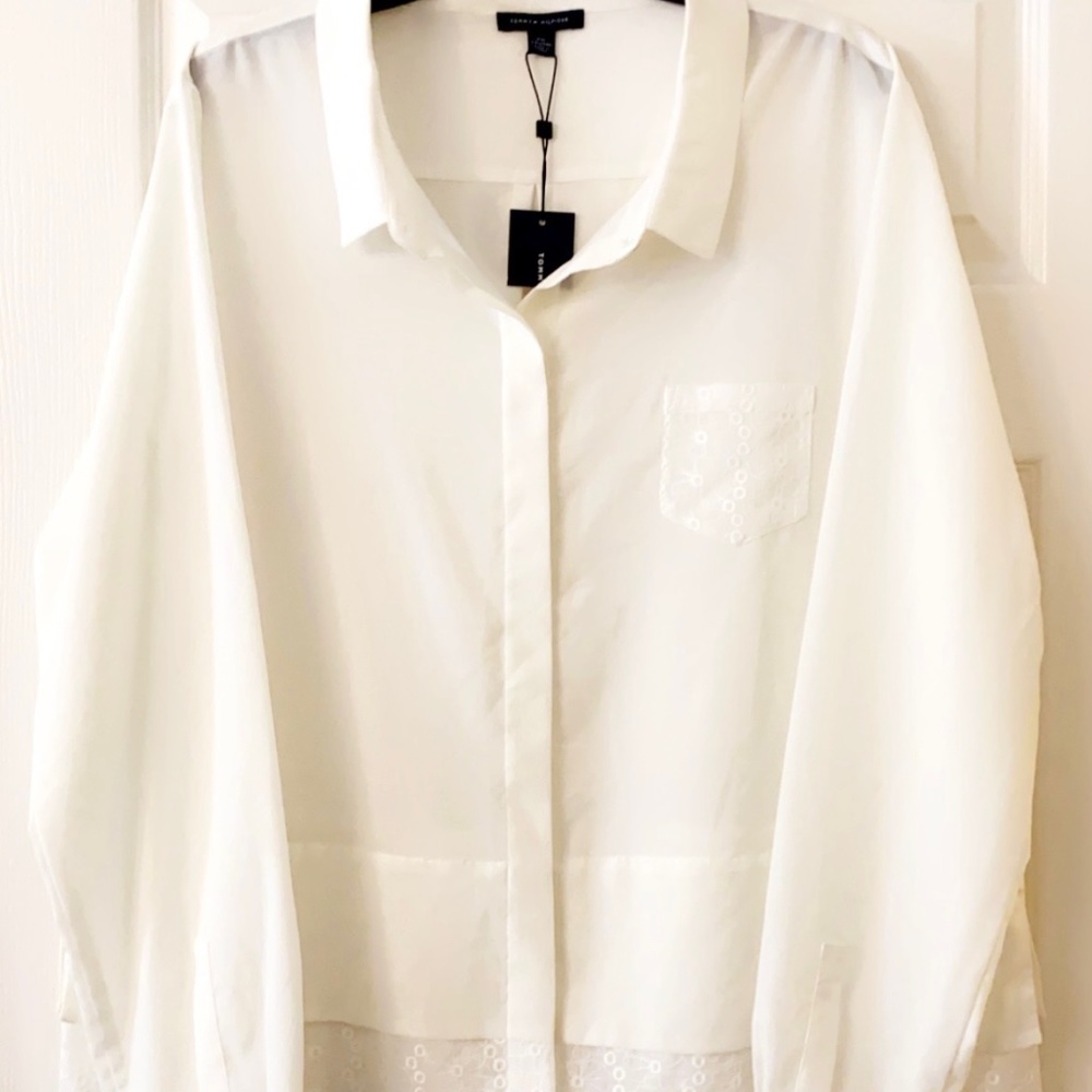 White Tommy Hilfiger Blouse 1X